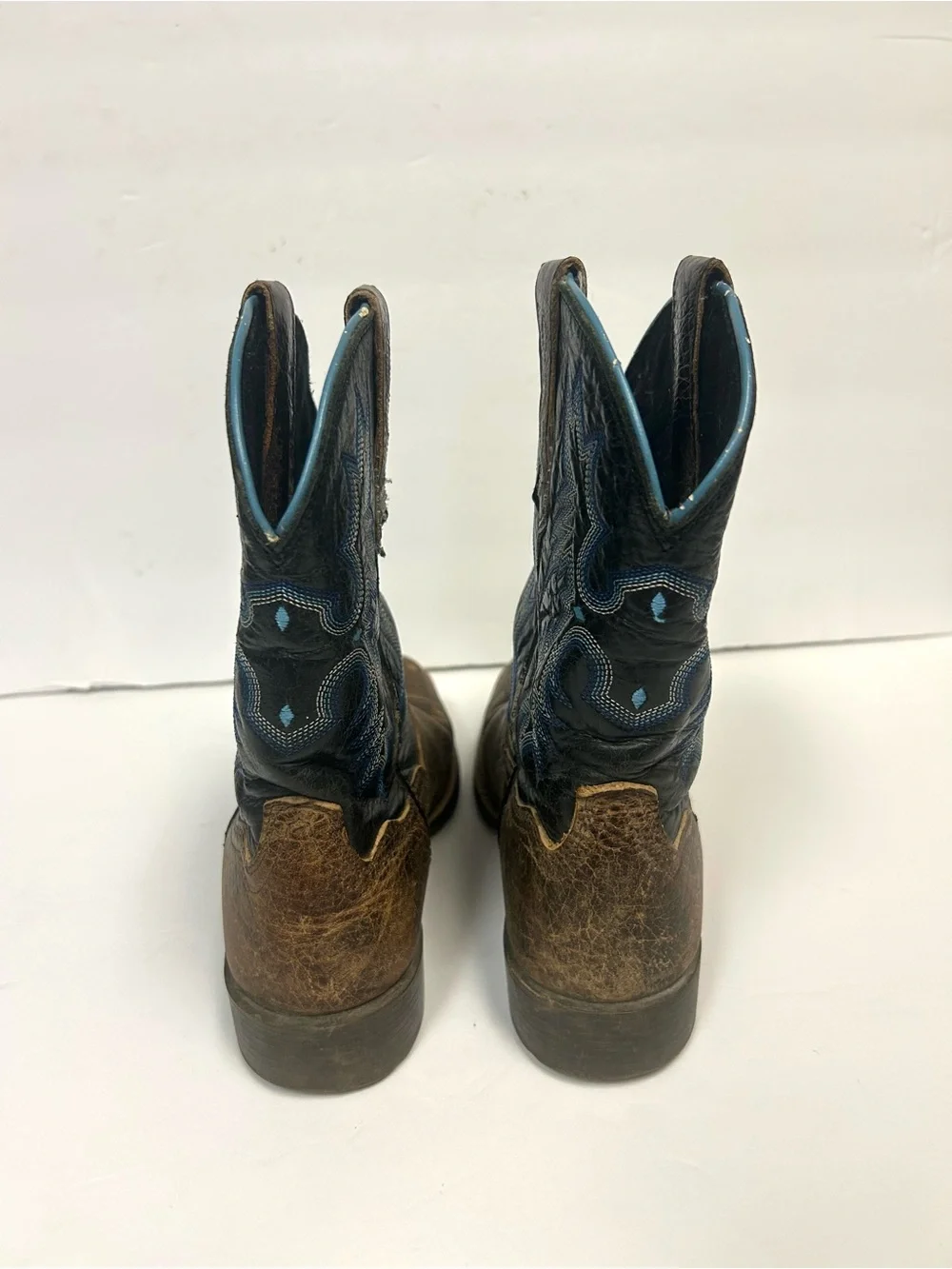 Ariat Tombstone Western Boot Youth Kids Size 3.5 Earth Brown Leather Square Toe